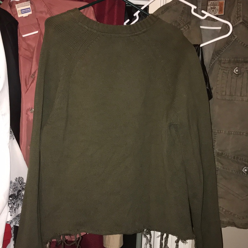 Handmade distress 90s style crewneck